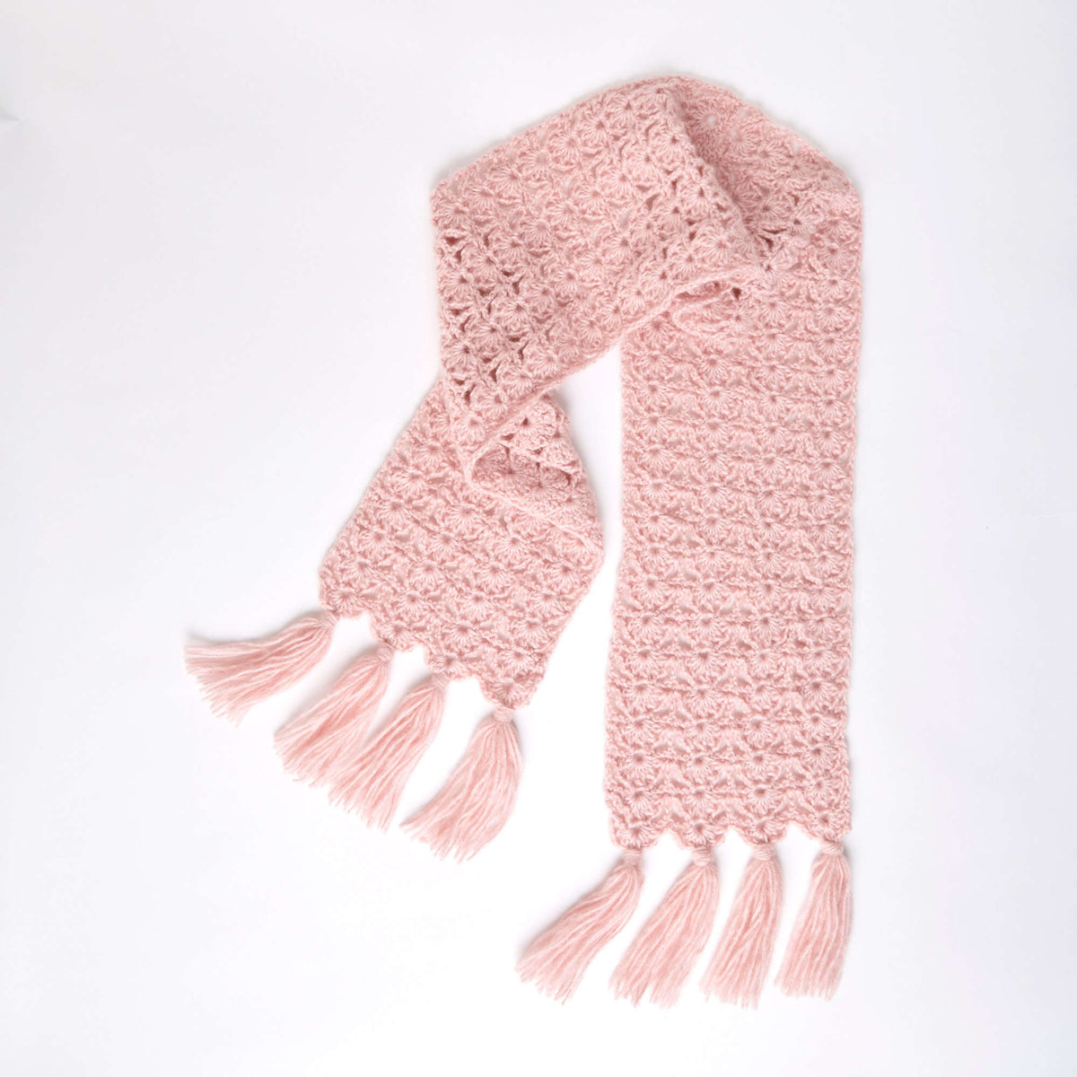 Crochet Scarf made in Red Heart Dreamy Yarn