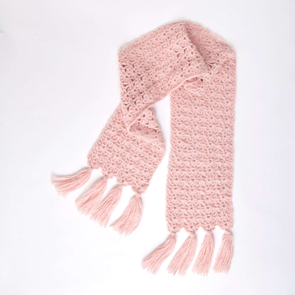Red Heart Crochet Luxurious Lacy Scarf Crochet Scarf made in Red Heart Dreamy Yarn