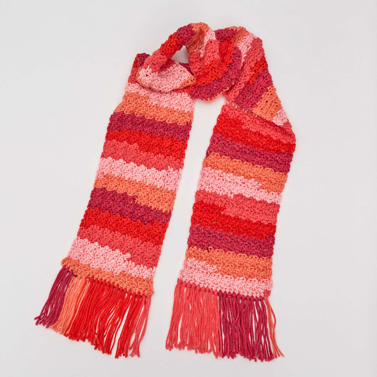 Crochet Scarf made in Red Heart With Love Yarn