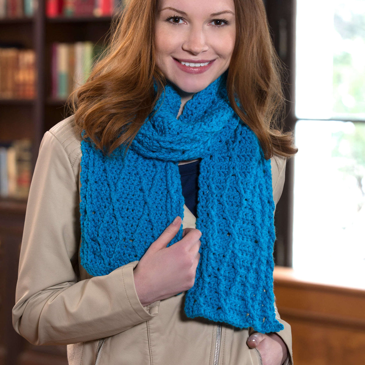 Crochet Scarf made in Red Heart With Love Yarn