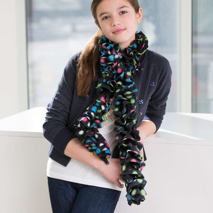 Red Heart Crochet Into the Wild Scarf Crochet Scarf made in Red Heart Soft Yarn