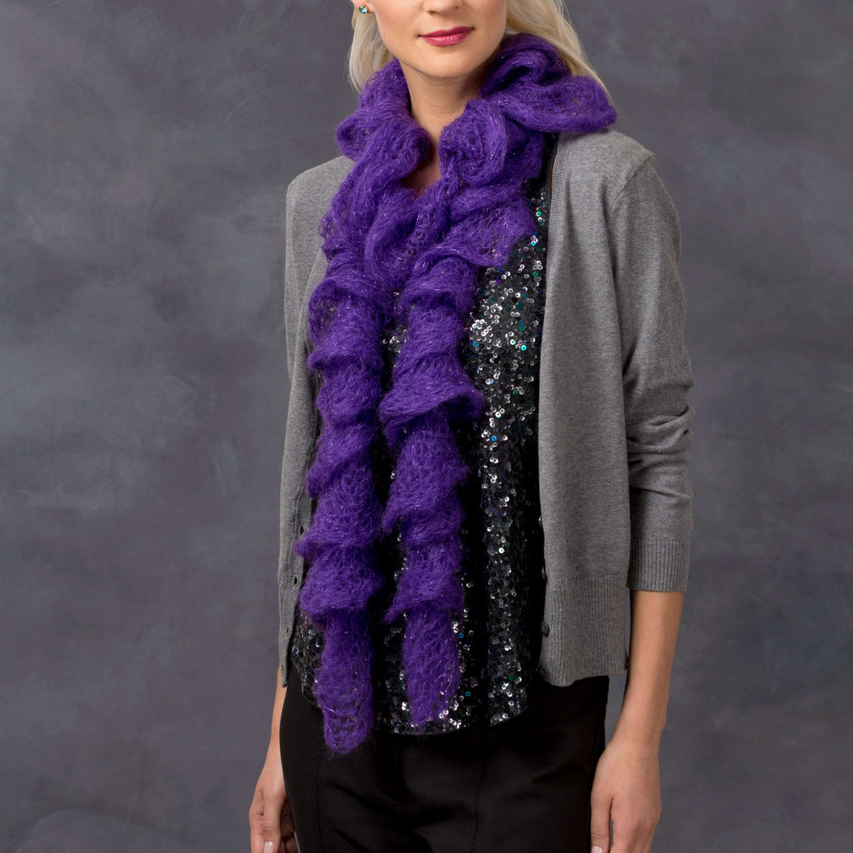 Crochet Scarf made in Red Heart Boutique Yarn