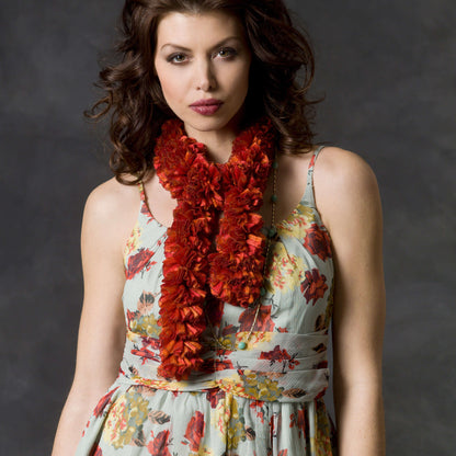 Red Heart Crochet Angelina's Scarf Crochet Scarf made in Red Heart Boutique Yarn
