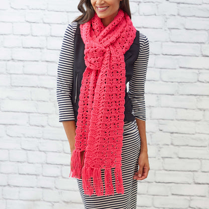 Red Heart Crochet Cosmo Scarf Crochet Cosmo Scarf made using Red Heart yarn