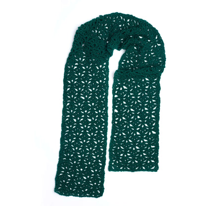 Red Heart Crochet Pistachio Lace Scarf Crochet Scarf made in Red Heart With Love Yarn