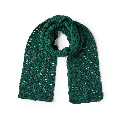 Red Heart Crochet Pistachio Lace Scarf Crochet Scarf made in Red Heart With Love Yarn