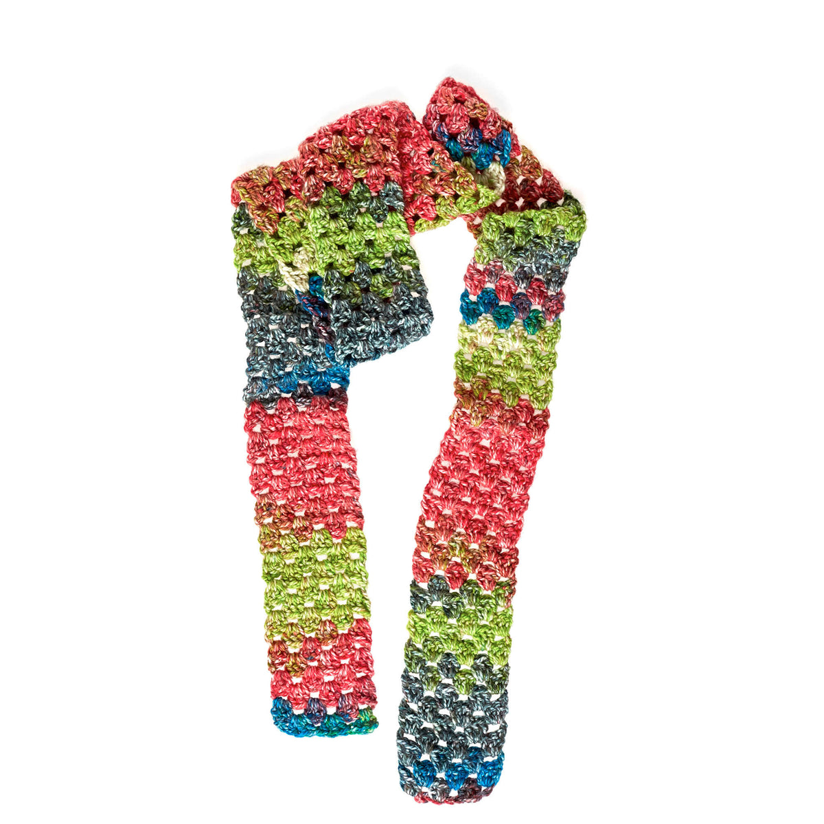 Crochet Scarf made in Red Heart Hopscotch Yarn