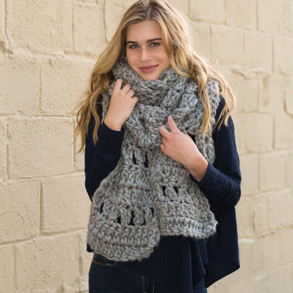 Red Heart Crochet Super Simple Scarf Crochet Scarf made in Red Heart Grande Yarn