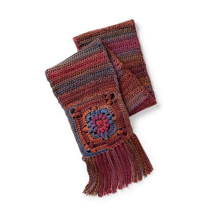 Red Heart Radiant Ends Crochet Scarf Single Size