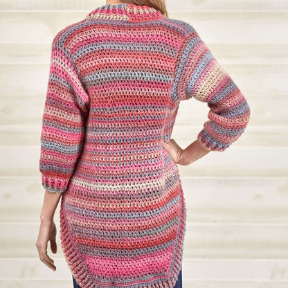 Red Heart Season-Spanning Crochet Shrug Crochet Shrug made in Red Heart Unforgettable Yarn