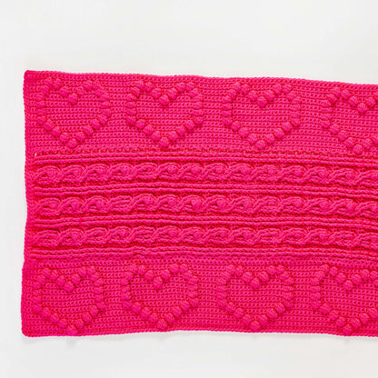 Red Heart Loving Hearts Crochet Shawl Crochet HeartsShawl made in Red Heart Soft Yarn
