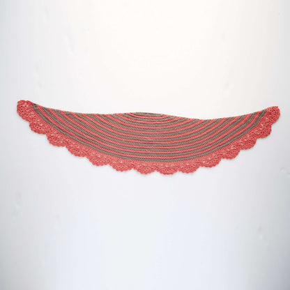 Red Heart Crochet Chic and Strong Crescent Shawl Crochet Shawl made in Red Heart Chic Sheep Yarn