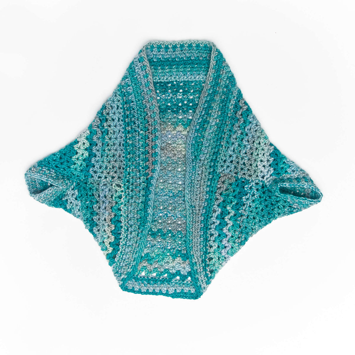 Crochet Shrug made in Red Heart Evermore Yarn