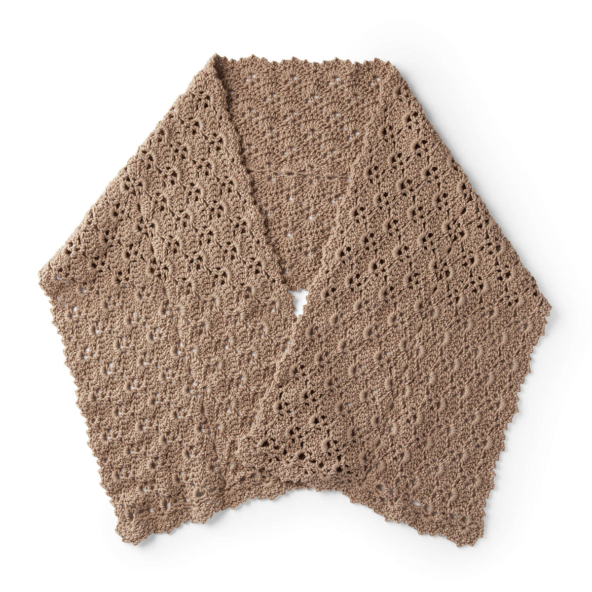 Crochet Shawl made in Red Heart Comfort Yarn