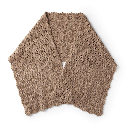 Red Heart Crochet Cherie Lace Shawl Crochet Shawl made in Red Heart Comfort Yarn
