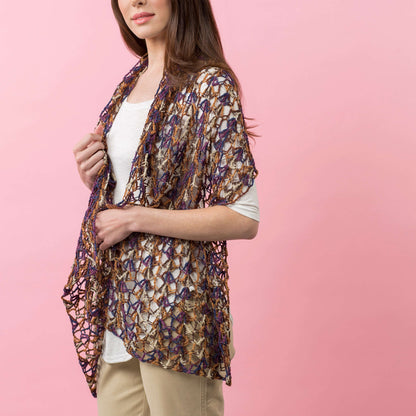 Red Heart Crochet Enjoy Life Shawl Crochet Shawl made in Red Heart Heart & Sole Yarn