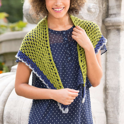 Red Heart Crochet Light & Lacy Shawl Crochet Shawl made in Red Heart Fashion Soft Yarn