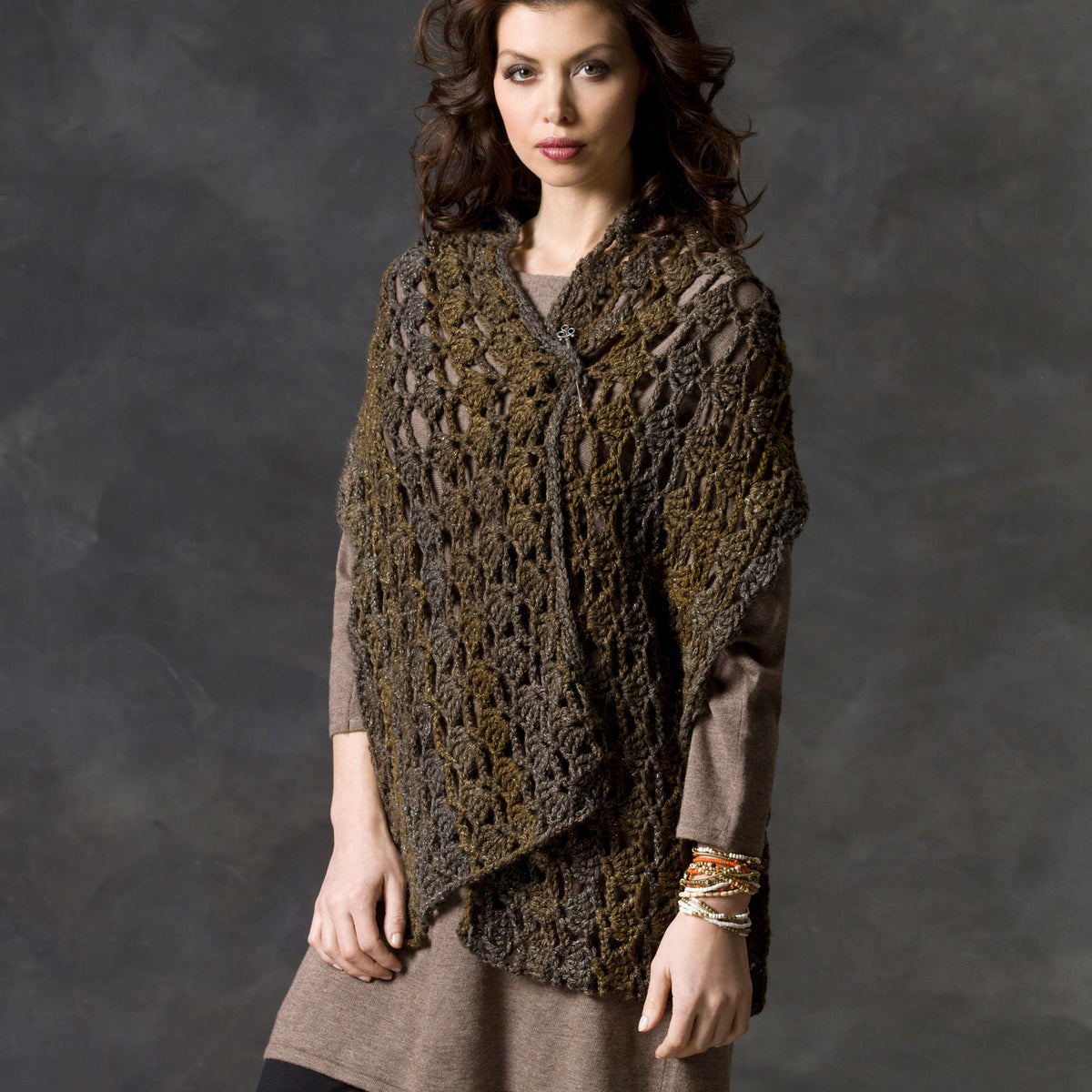 Crochet Wrap made in Red Heart Boutique Yarn