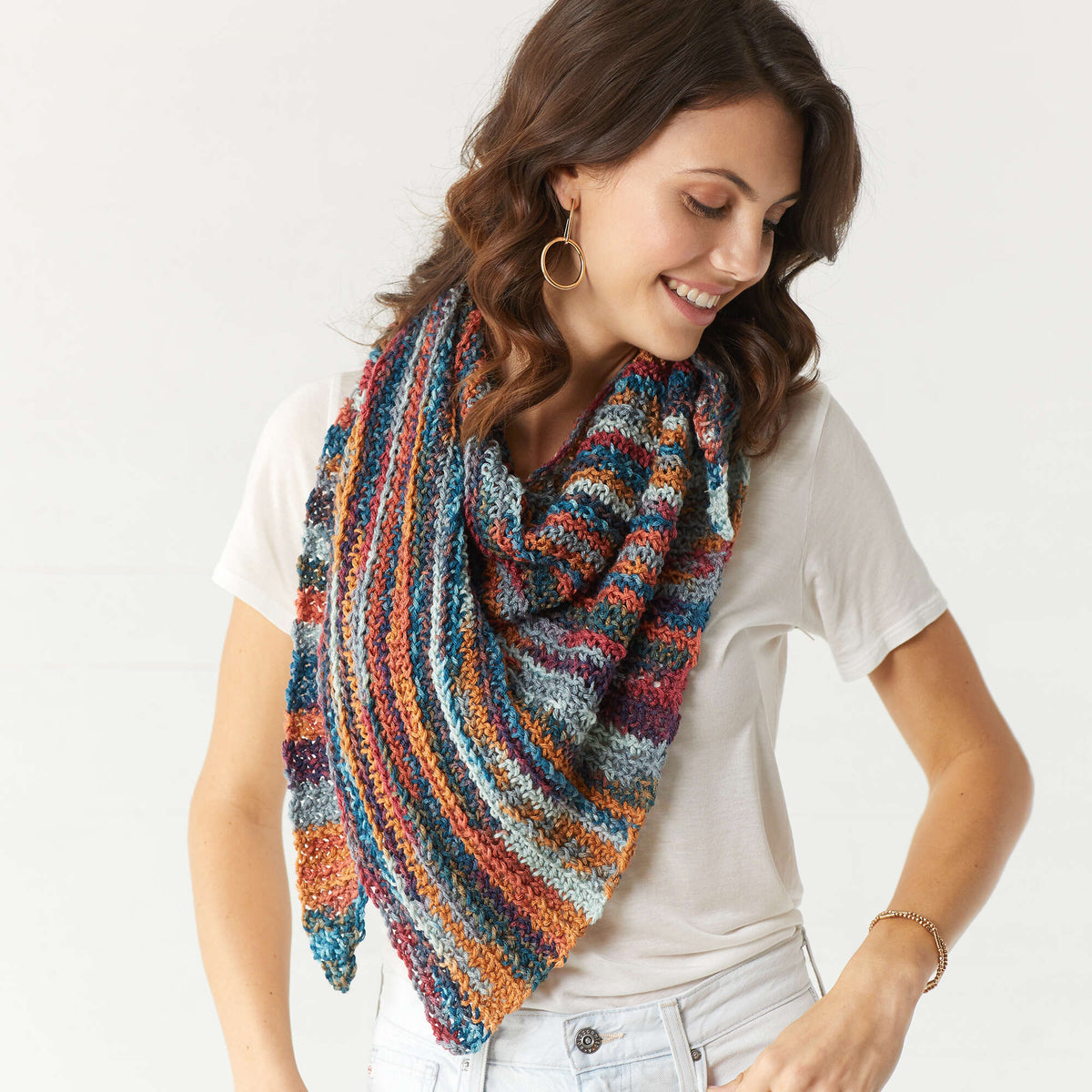 Crochet Shawl made in Red Heart Yarn