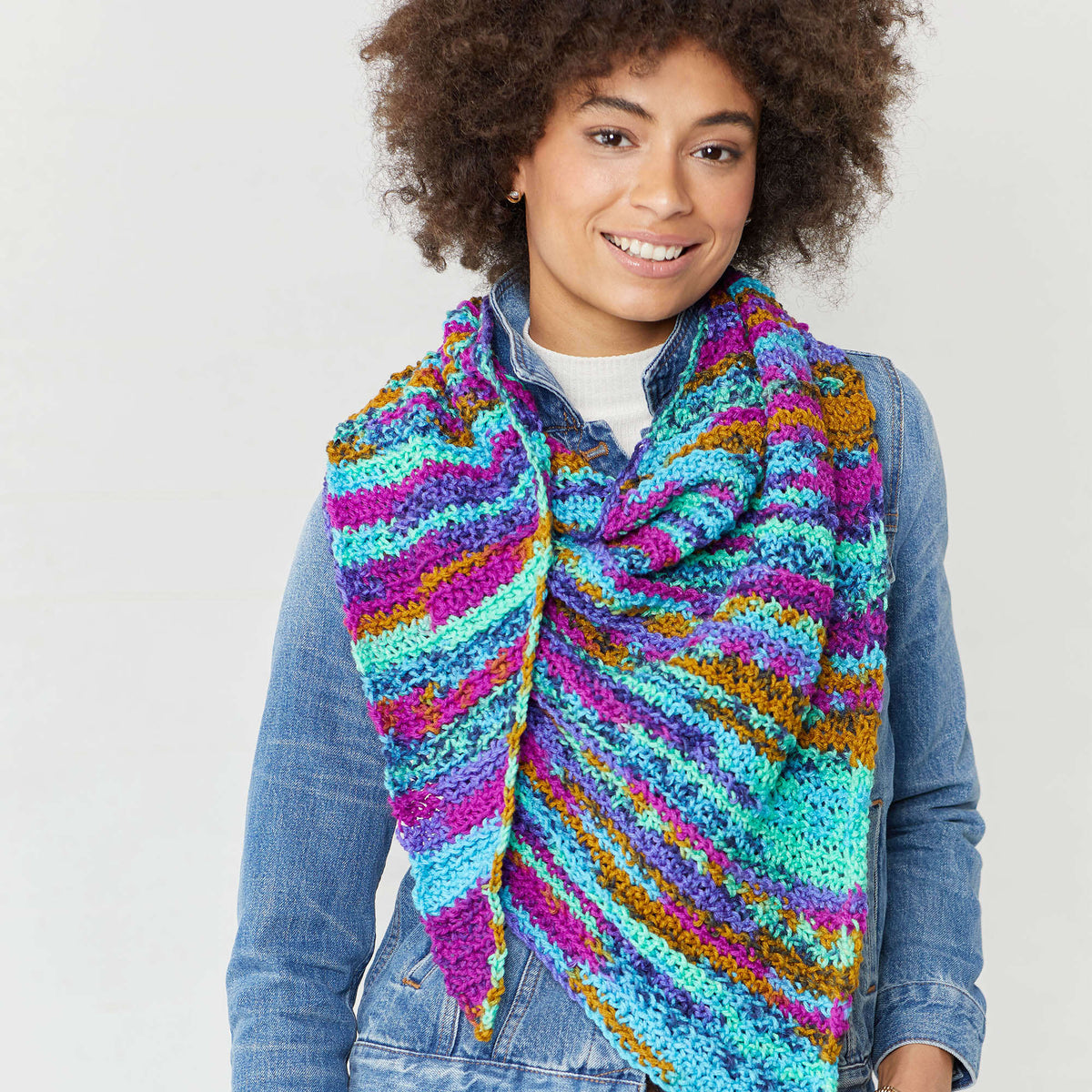 Crochet Shawl made in Red Heart Yarn