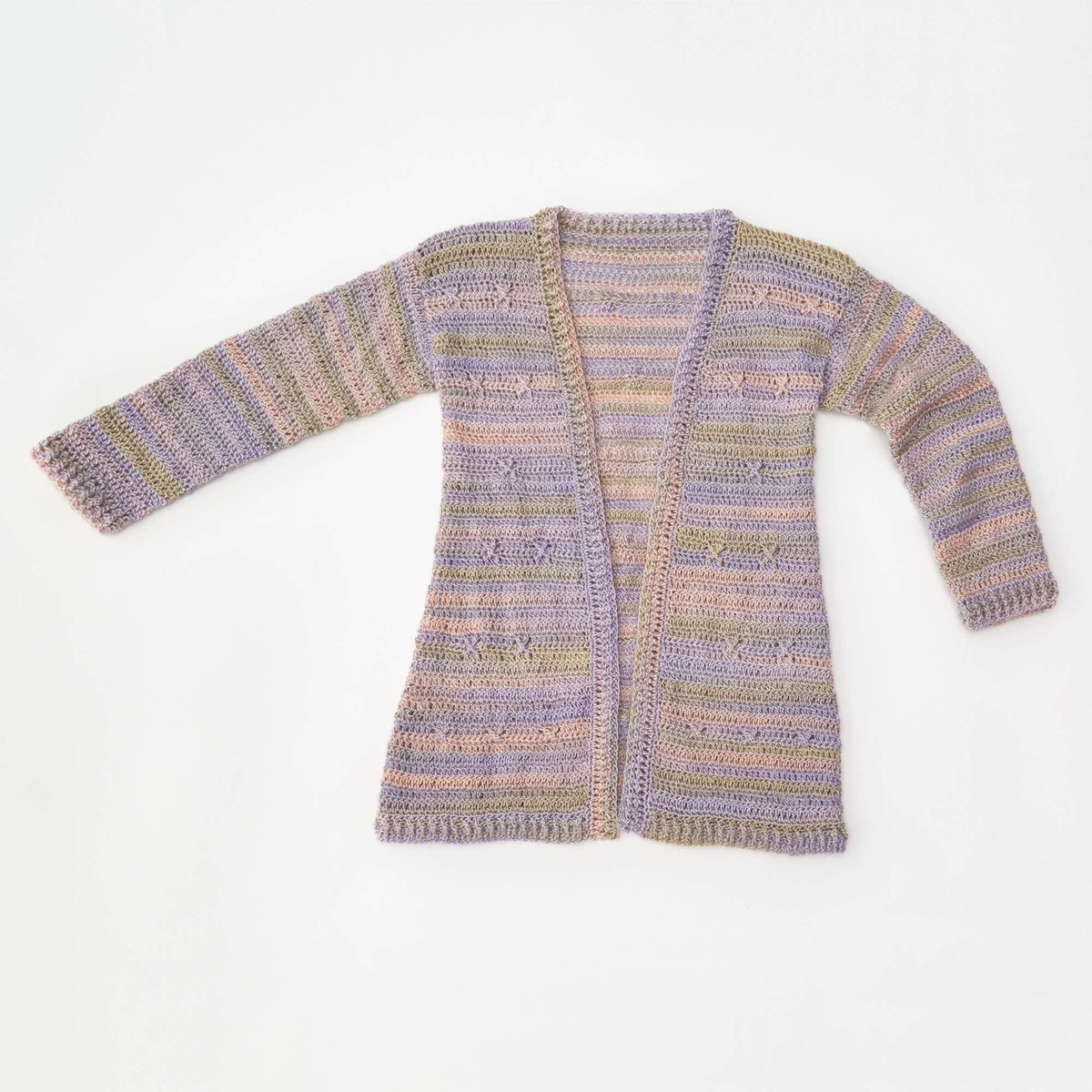 Crochet Cardigan made in Red Heart Boutique Yarn