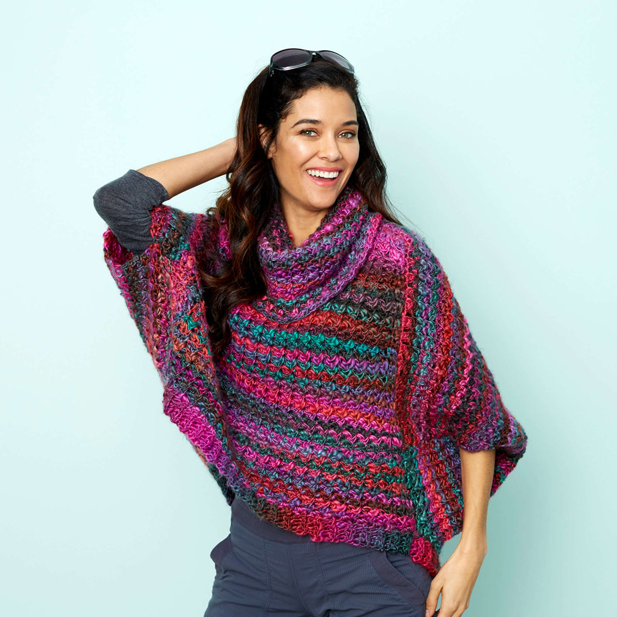 Crochet Sweater made in Red Heart Boutique Yarn