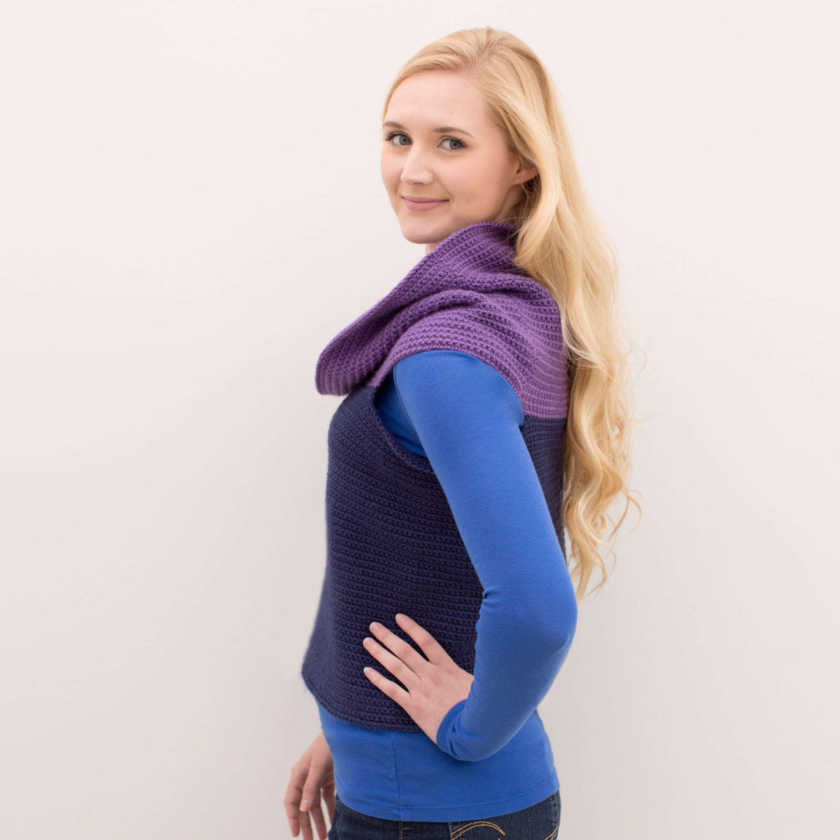 Crochet Sweater made in Red Heart Fashion Soft Yarn