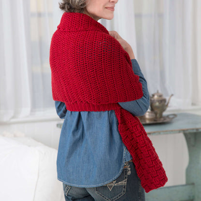 Red Heart Red Heart Cares Vintage Crochet Sweater Crochet Sweater made in Red Heart With Love Yarn