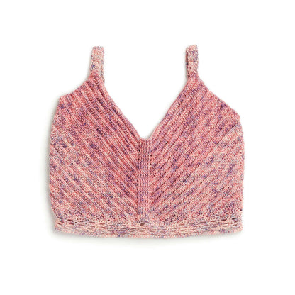 Red Heart Eyelet Stitch Crochet Bralette M