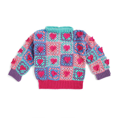 Red Heart Have a Red Heart Crochet Pullover Crochet Sweater made in Red Heart Super Saver yarn