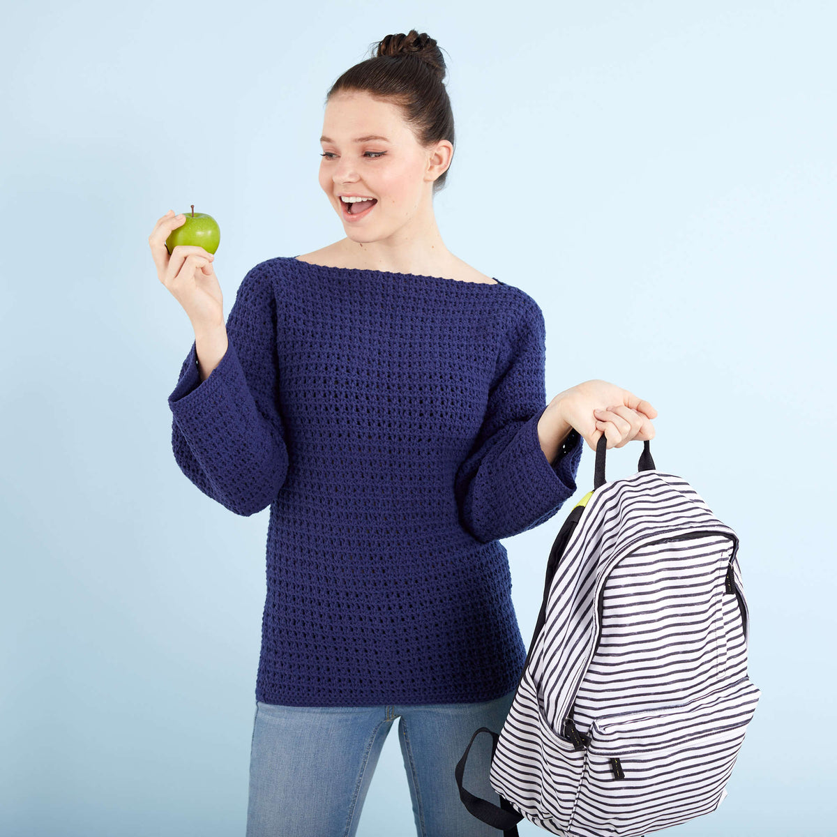 Crochet Tunic made in Red Heart Amore Yarn