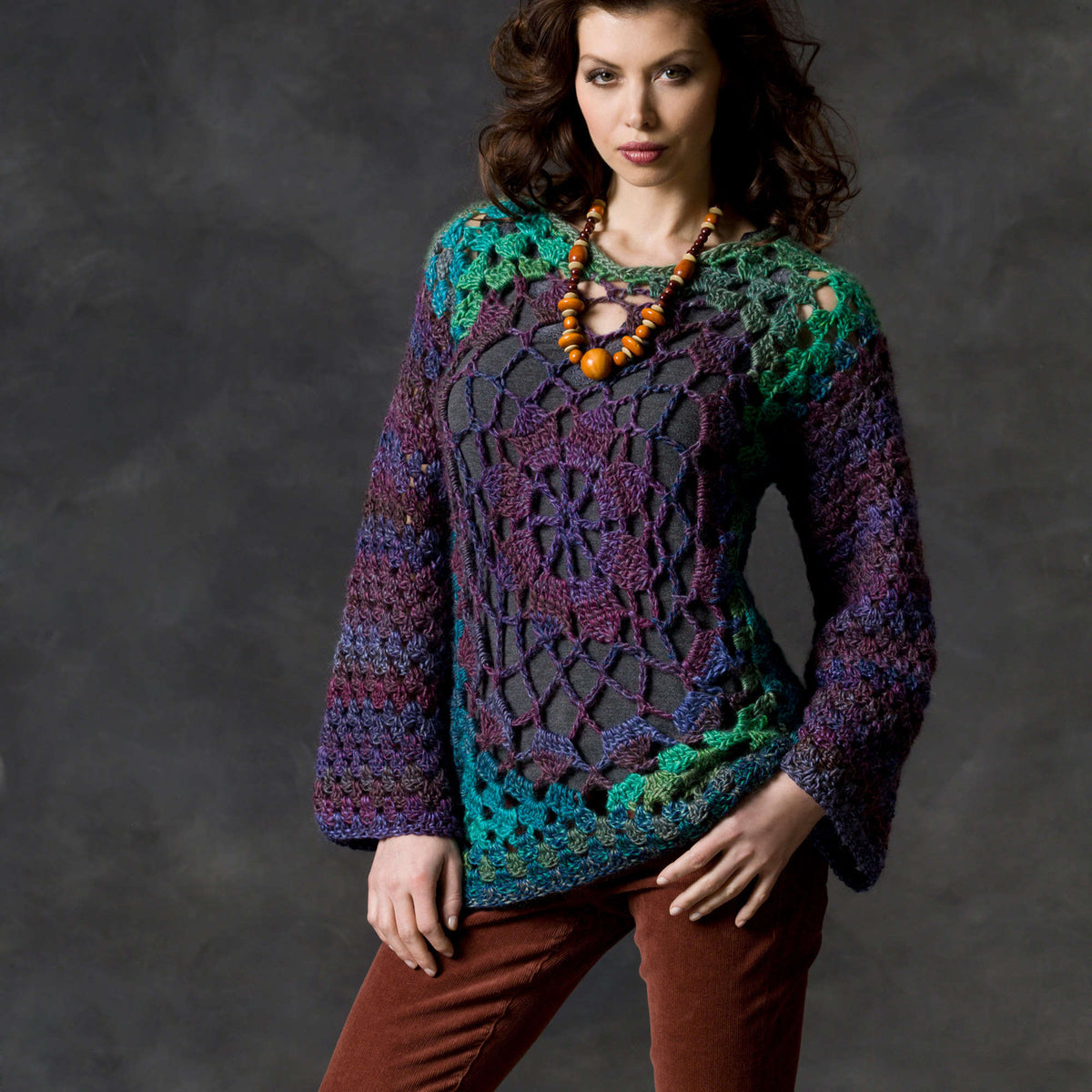 Crochet Tunic made in Red Heart Boutique Yarn