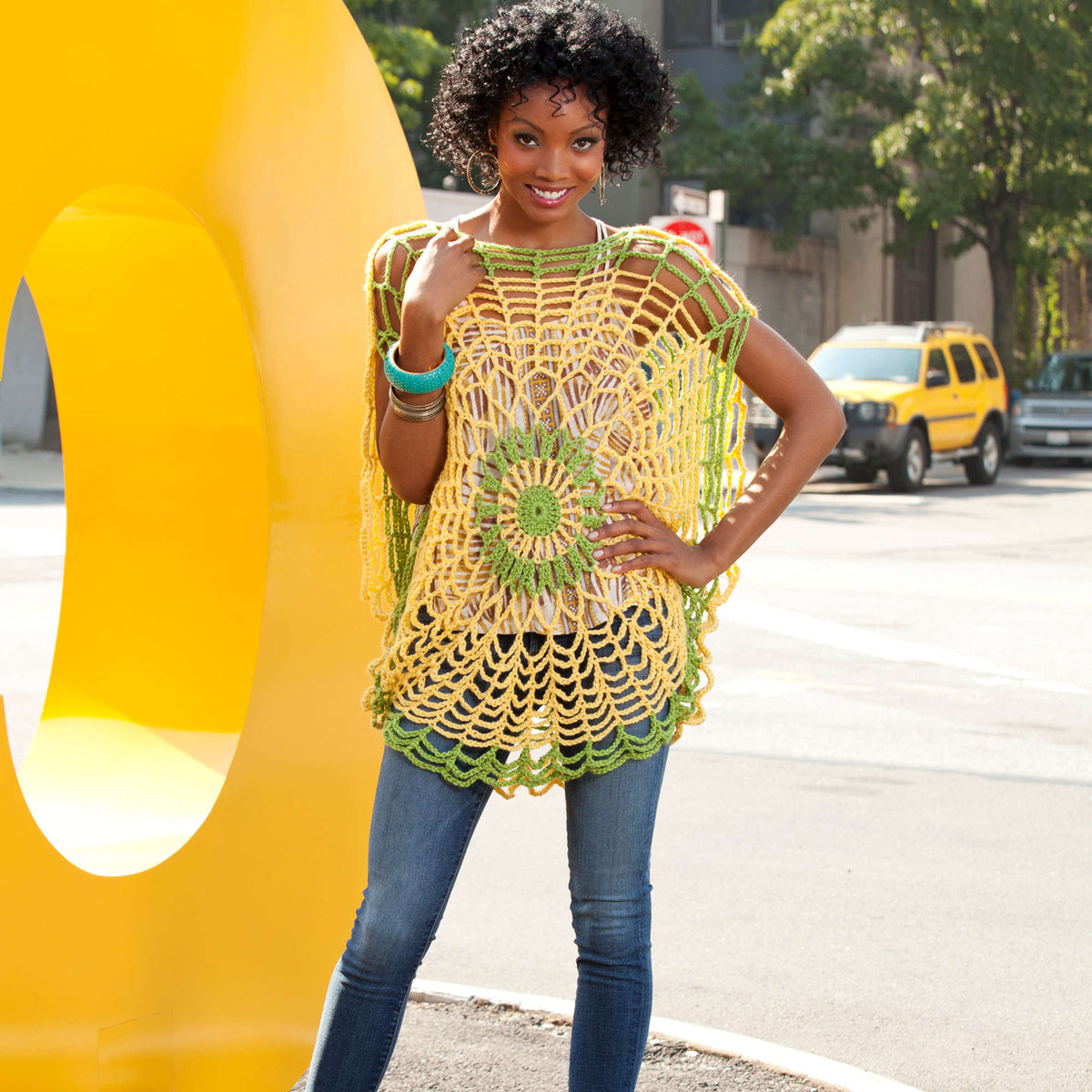 Crochet Tunic made in Red Heart Bamboo Ewe Yarn