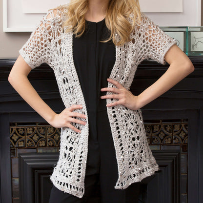 Red Heart Crochet Fashion-Forward Duster Crochet Jacket made in Red Heart Boutique Yarn