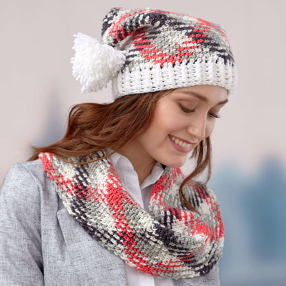 Red Heart Crochet Planned Pooling Hat and Cowl Set Crochet Hat & Cowl made in Red Heart Super Saver Pooling Yarn