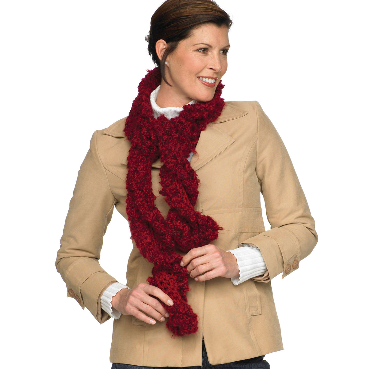 Crochet Scarf made in Red Heart Light & Lofty Yarn