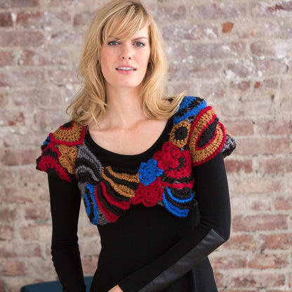 Red Heart Crochet Freeform Cropped Topper Crochet Topper made in Red Heart Soft Yarn