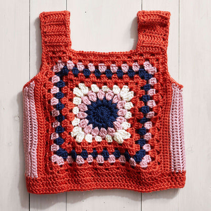 Stitch Club Retro Granny Crochet Top + Tutorial M