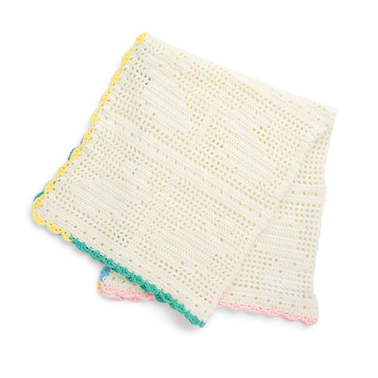 Red Heart Filet Crochet Bunny Blanket O'Go