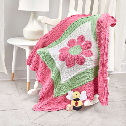 Red Heart In Full Bloom Crochet Baby Blanket Crochet Blanket made in Red Heart Soft Baby Steps Yarn