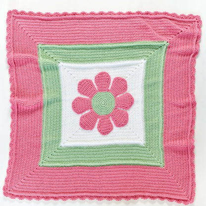 Red Heart In Full Bloom Crochet Baby Blanket Crochet Blanket made in Red Heart Soft Baby Steps Yarn