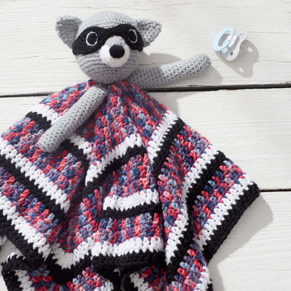 Red Heart Raccoon Crochet Lovey Crochet RaccoonLovey made in Red Heart Baby Hugs Medium Yarn