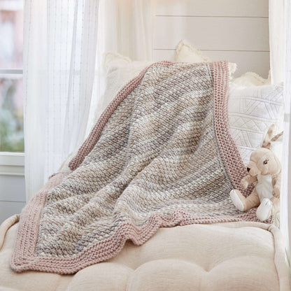 Red Heart Tunisian Crochet Peek-a-Boo Baby Blanket Crochet Blanket made in Red Heart Soft Essentials Yarn
