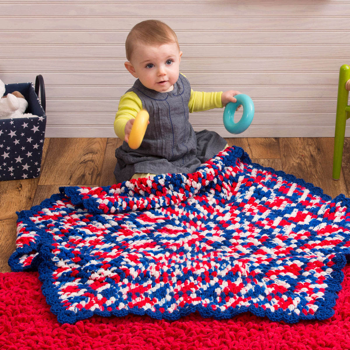 Crochet Blanket made in Red Heart Super Saver Yarn