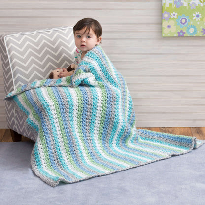 Red Heart Cuddle Me Crochet Blanket Crochet Blanket made in Red Heart Soft Baby Steps Yarn