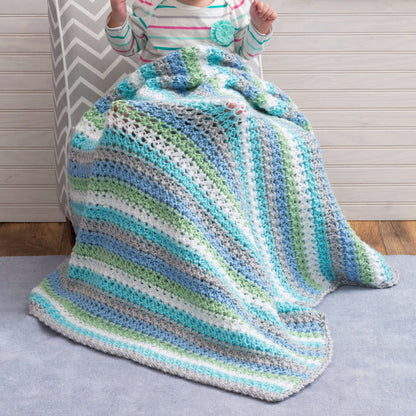 Red Heart Cuddle Me Crochet Blanket Crochet Blanket made in Red Heart Soft Baby Steps Yarn