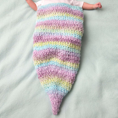 Red Heart Crochet Willow's Cocoon Crochet Bunting made in Red Heart Snuggle Bunny Yarn