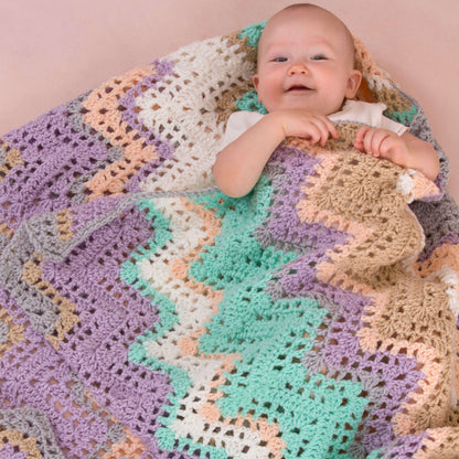 Red Heart Sheer Comfort Blanket Crochet Blanket made in Red Heart Classic Yarn