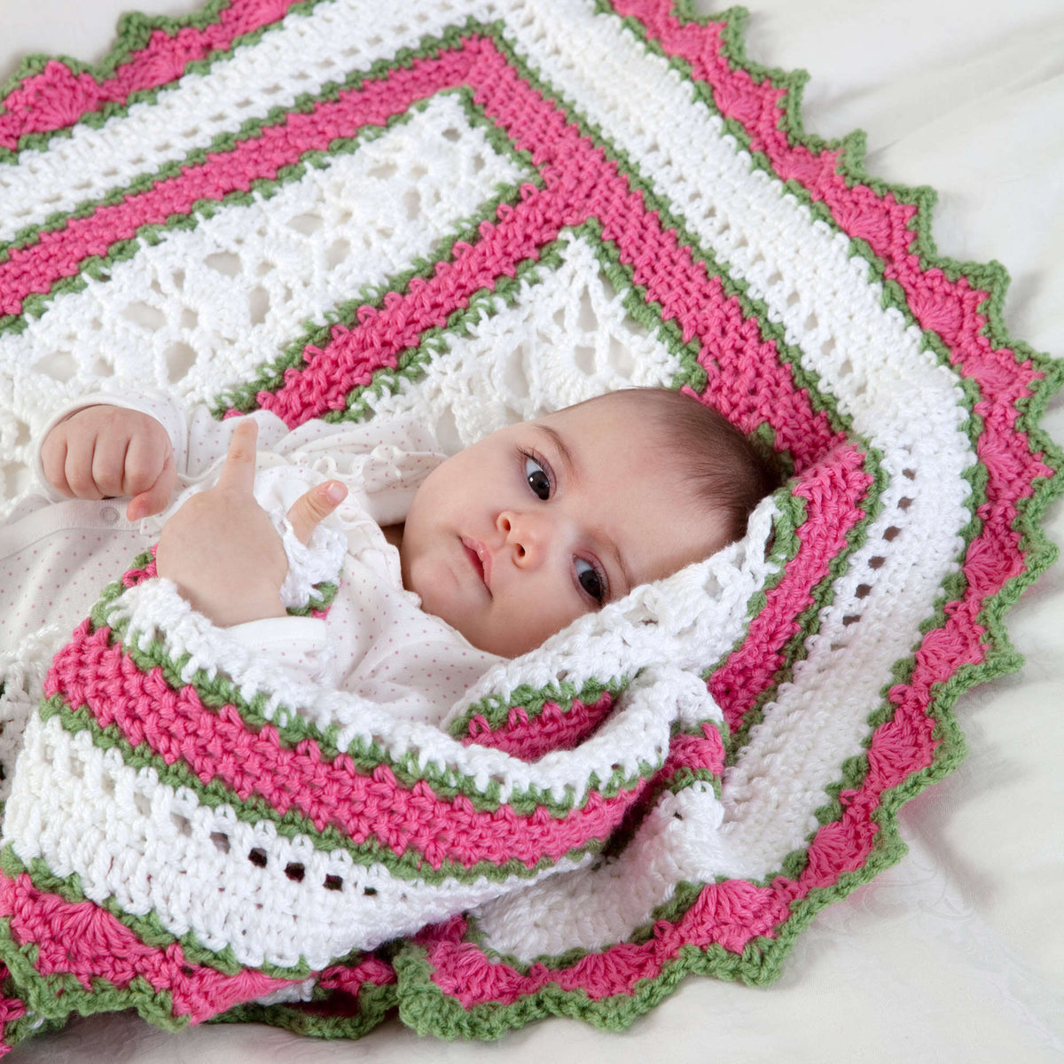 Crochet Blanket made in Red Heart With Love Yarn