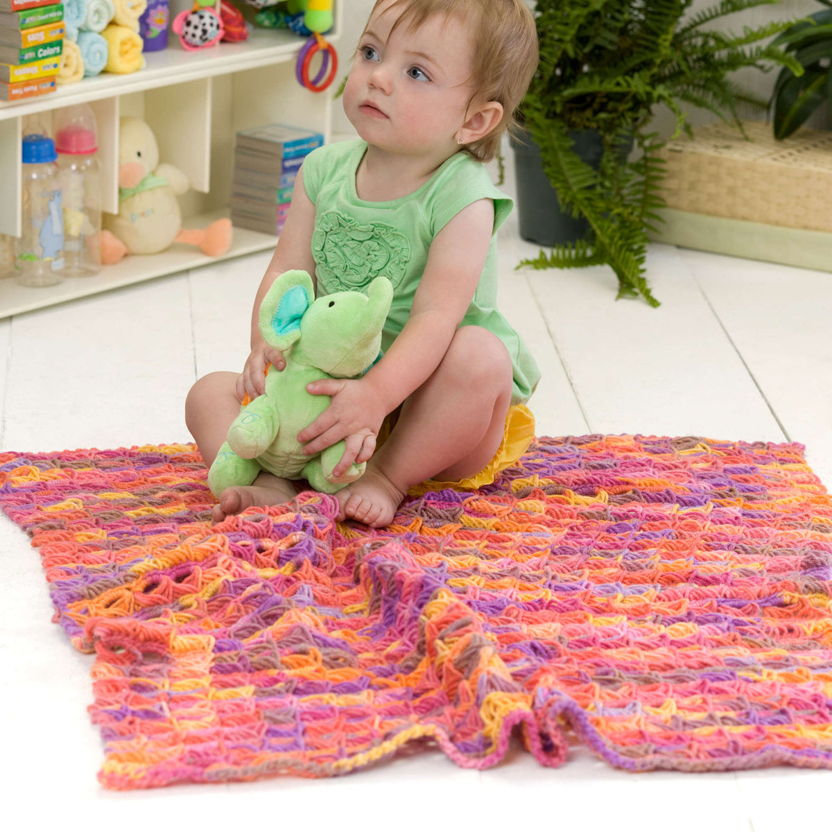 Crochet Blanket made in Red Heart Super Saver Yarn